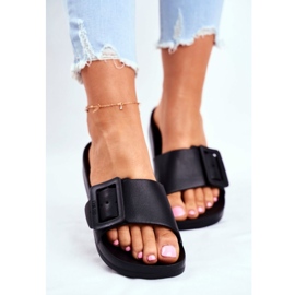 Women's Slippers Big Star with a Buckle Black FF274A389 2