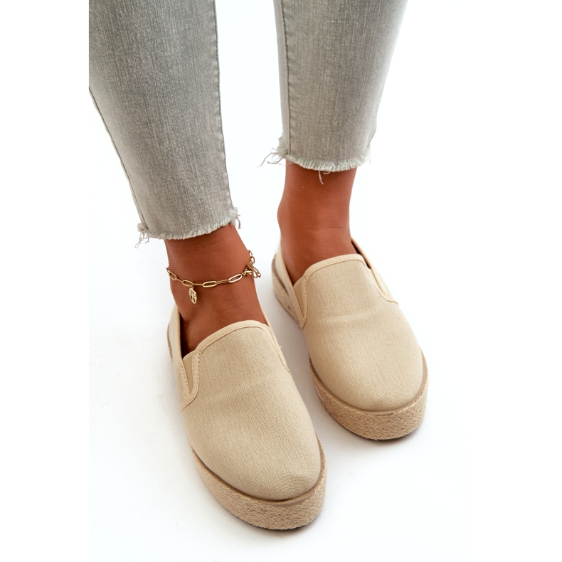 News Women's Espadrilles On Beige Platform 3