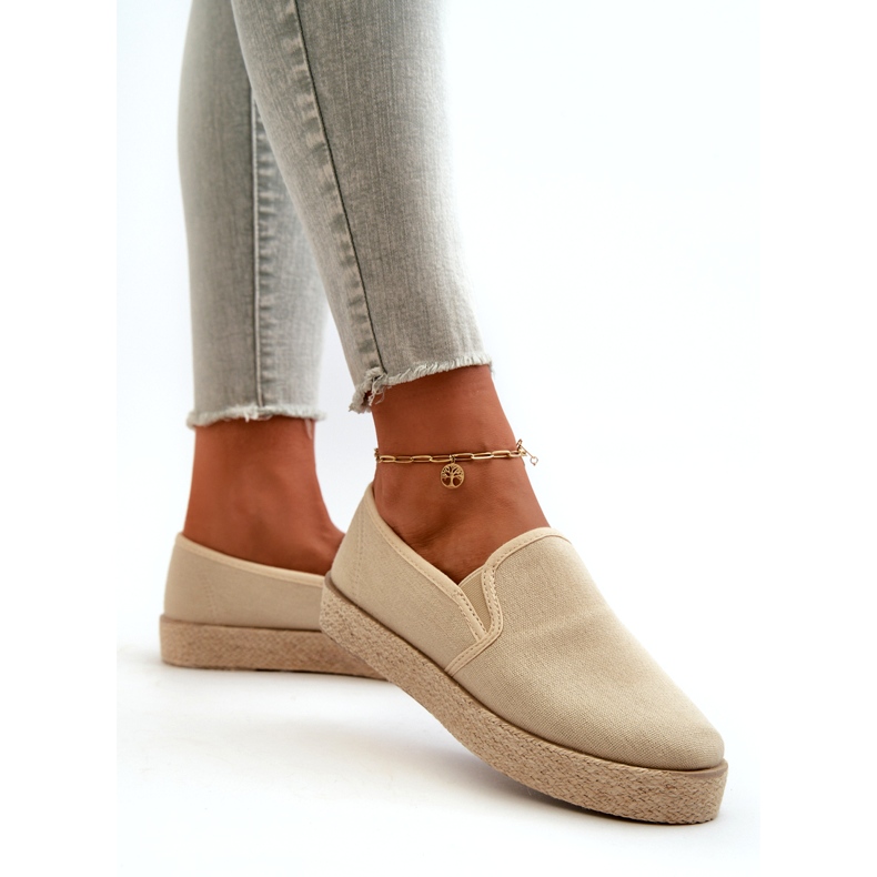 News Women's Espadrilles On Beige Platform 2