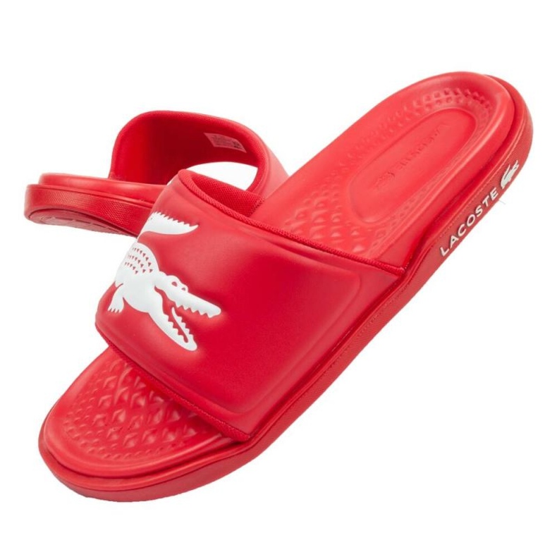 Lacoste Croco Dualiste 2017K 743CMA002017K flip-flops red 1