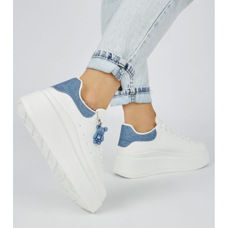 Women's white platform shoes 1