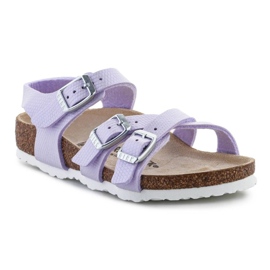Birkenstock Kumba Shiny Lizard Sandals 1026907 purple 1