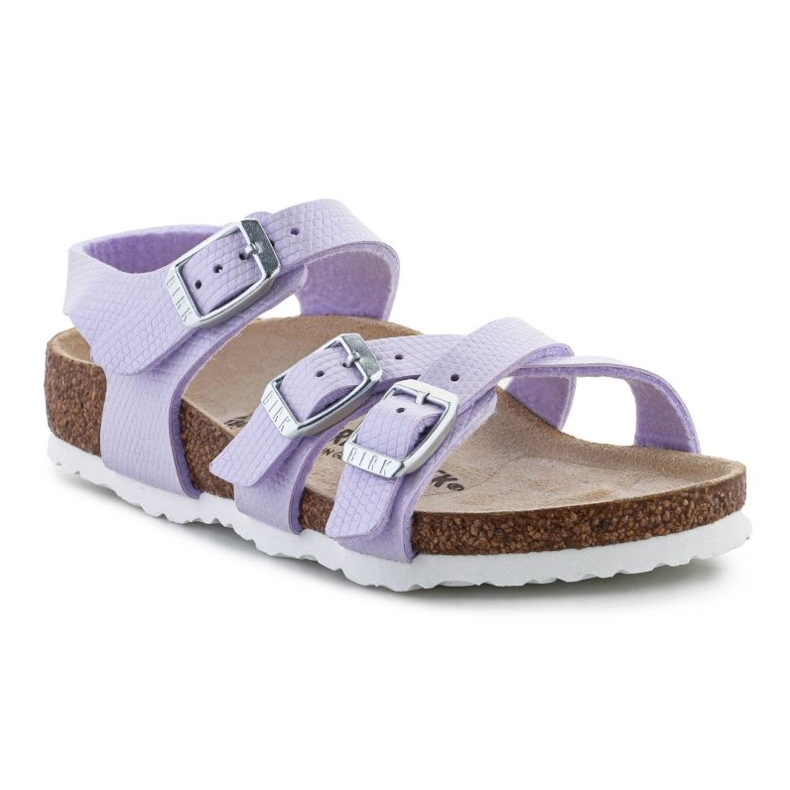 Birkenstock Kumba Shiny Lizard Sandals 1026907 purple 1
