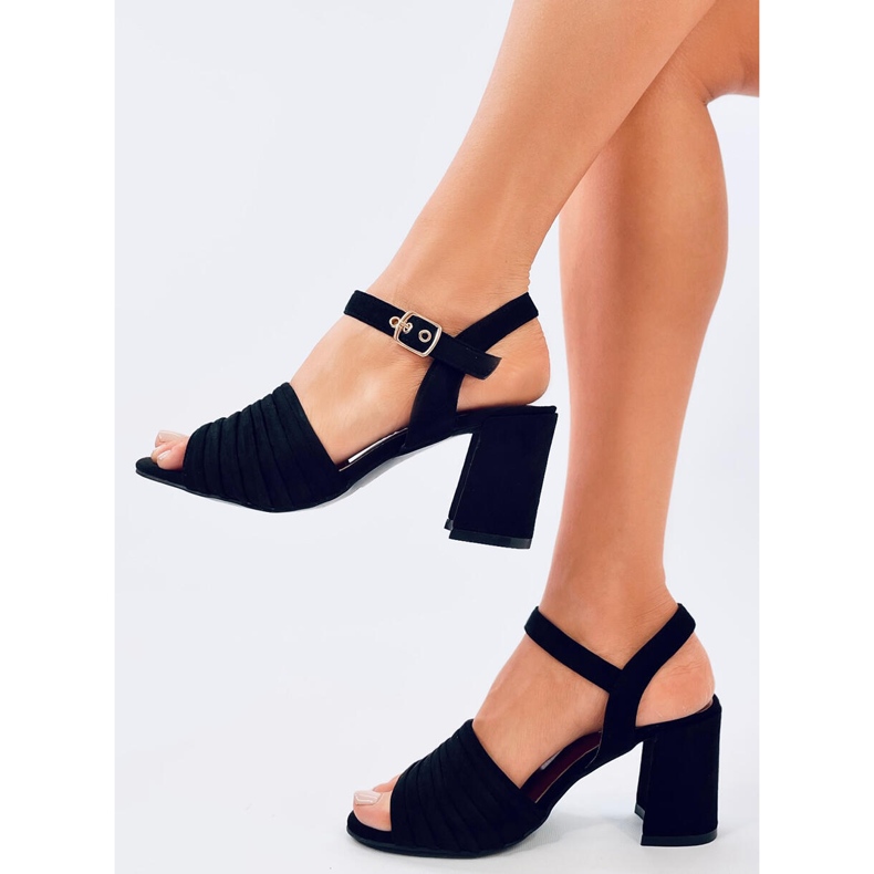 Marika Black high-heeled sandals 2