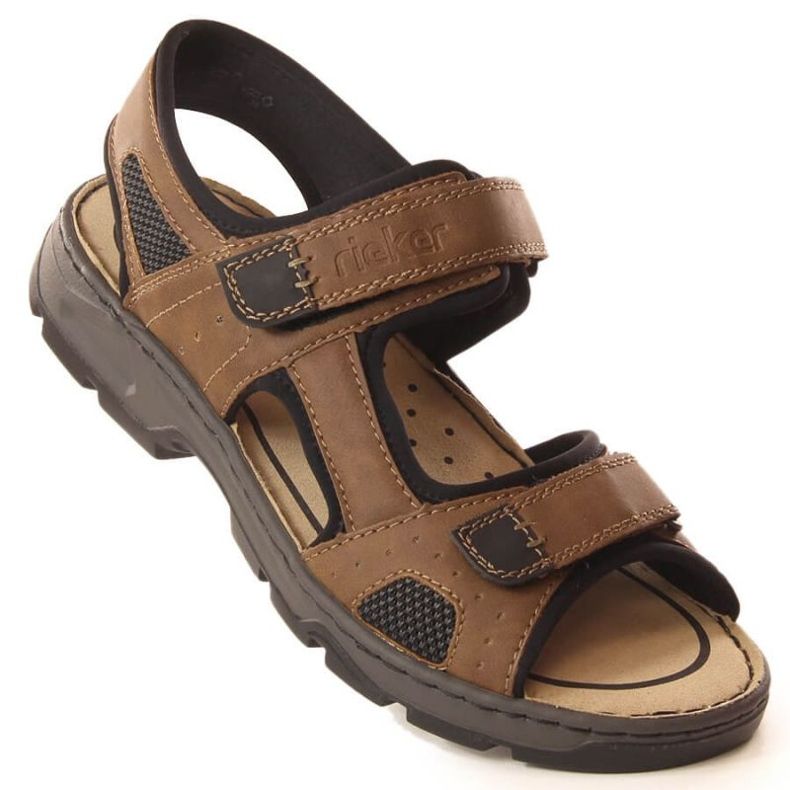 Rieker M 26156-25 RKR447B Velcro Sandals brown 1