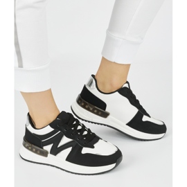 Black comfortable women's sneakers white 2 Black comfortable women's sneakers white 2
