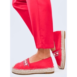 Ocean Orange shell espadrilles 2