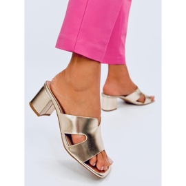 Vallon Gold high-heeled flip-flops golden 2