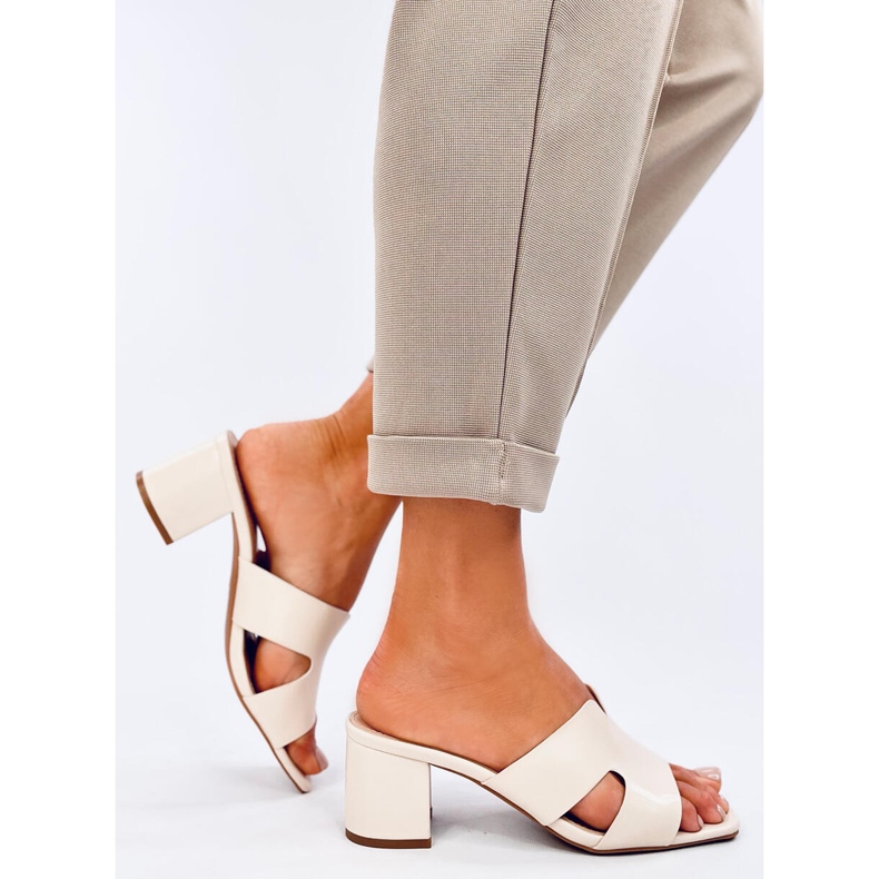 Vallon Beige high-heeled mules 1