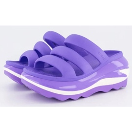 Crocs Mega Crush Triple Strap Clogs 209842-5AJ purple 1