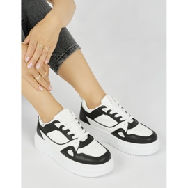 Black women's platform sports shoes 1