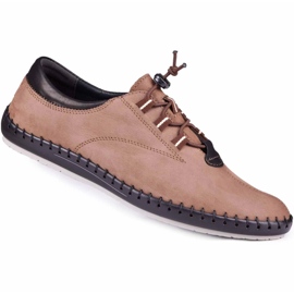 Kampol Casual men's shoes 337 / OL brown beige 1 Kampol Casual men's shoes 337 / OL brown beige 1