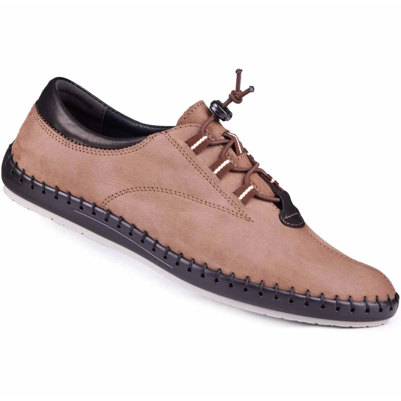Kampol Casual men's shoes 337 / OL brown beige 1 Kampol Casual men's shoes 337 / OL brown beige 1