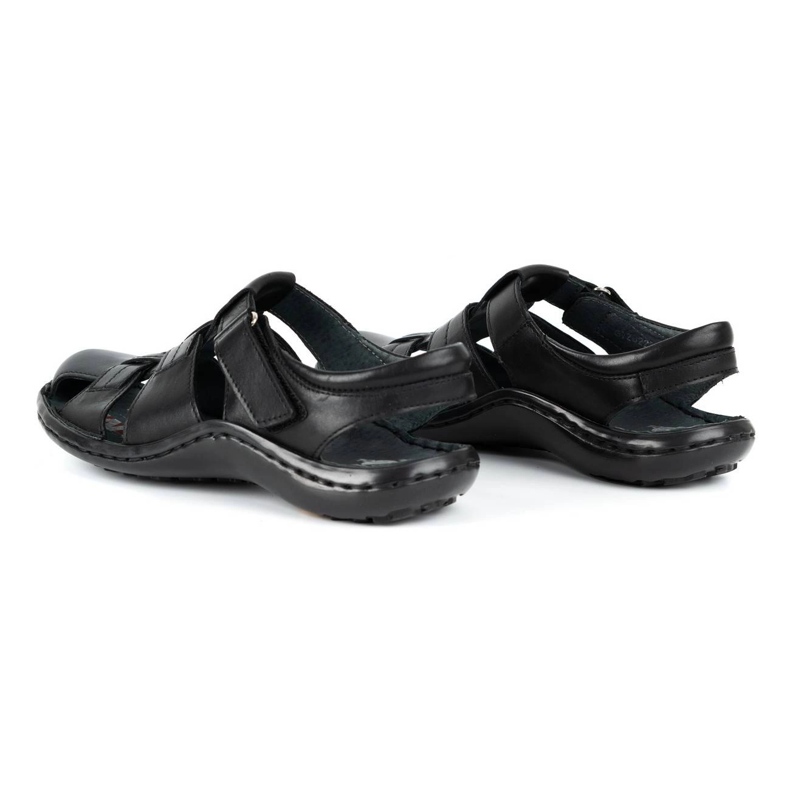 Kampol Men's leather sandals 220KAM black 5 Kampol Men's leather sandals 220KAM black 5