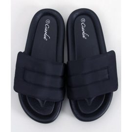 Cueto Black nylon slippers 2