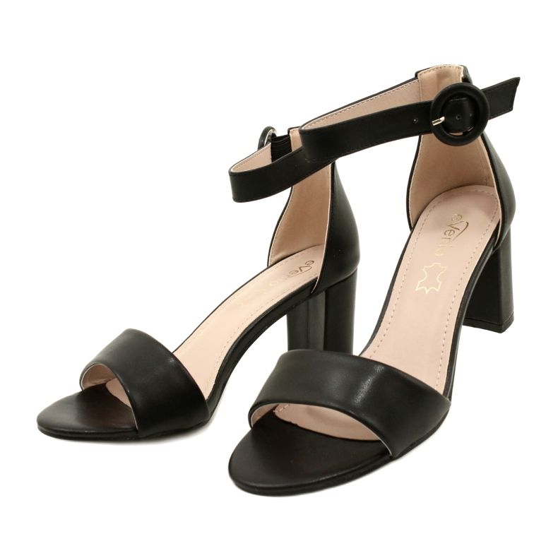 Evento Women's Sandals On A High Heel Black 1
