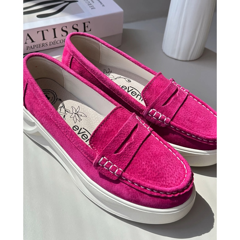 Suede Women's Moccasins Fuchsia Filidia pink 1
