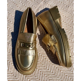 PH2 Eco Leather Women's Moccasins With Decoration Gold Zanita golden 2 PH2 Eco Leather Women's Moccasins With Decoration Gold Zanita golden 2