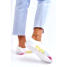 Women's sneakers with colorful Big Star LL274237 white 2 Women's sneakers with colorful Big Star LL274237 white 2