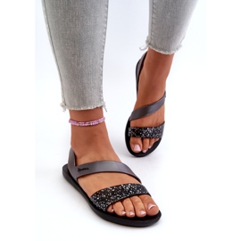 Women's Sandals 82429 Ipanema Vibe Sandal Fem Black and Silver 2 Women's Sandals 82429 Ipanema Vibe Sandal Fem Black and Silver 2