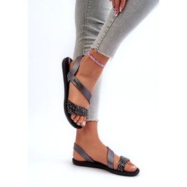 Women's Sandals 82429 Ipanema Vibe Sandal Fem Black and Silver 3