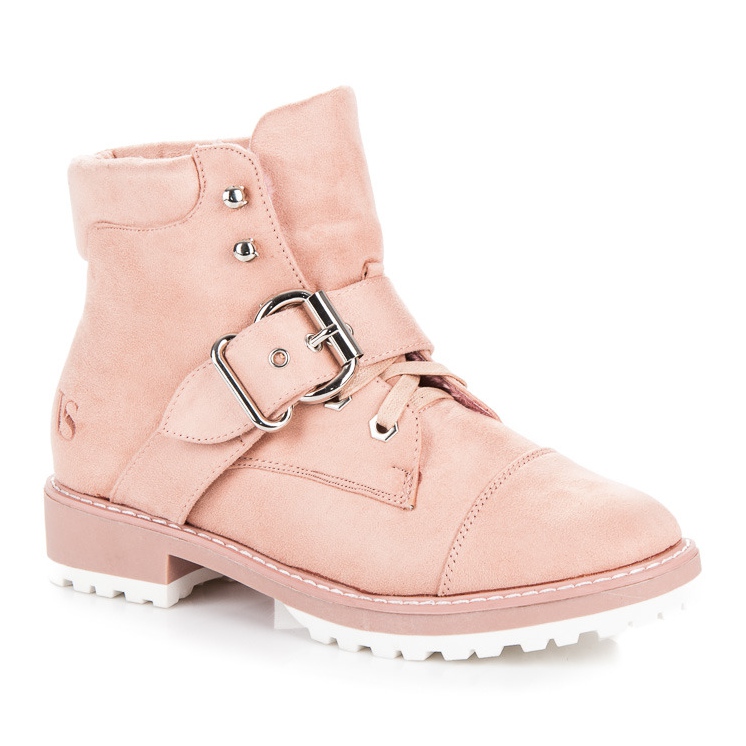 Vices New Collection Suede trappers pink 1