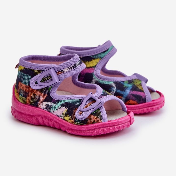 Lemigo Slippers Sandals Children Nel 310-06 Gokids Multicolor purple 1