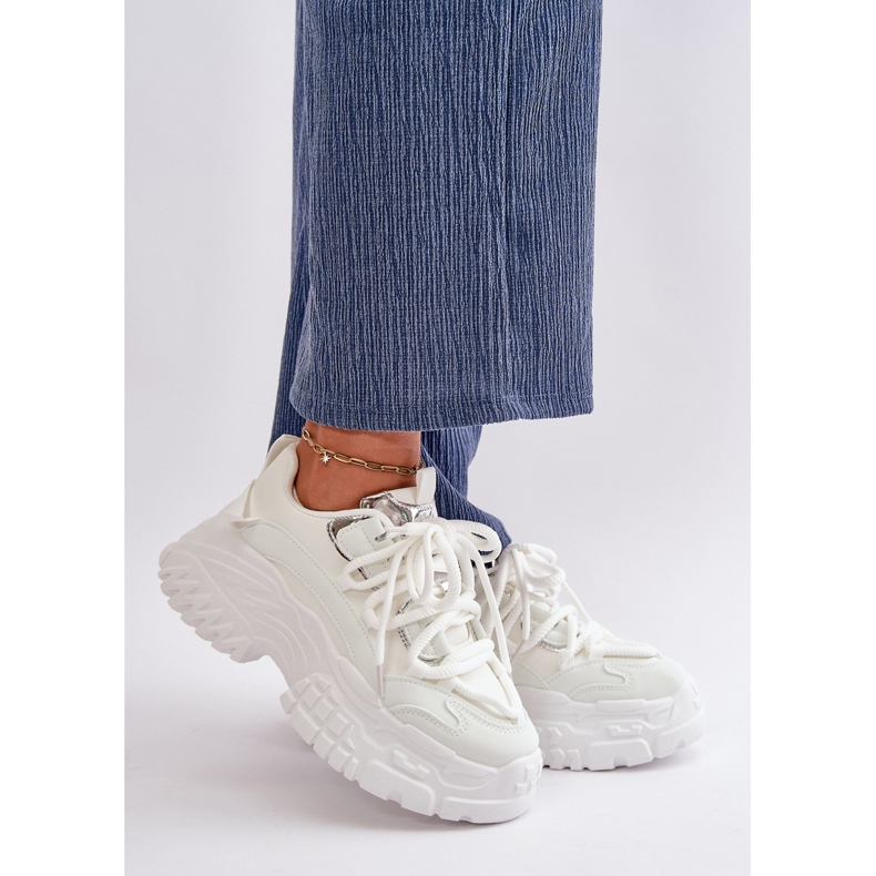 Women's Sneakers On A Massive Sole White Nevela 1