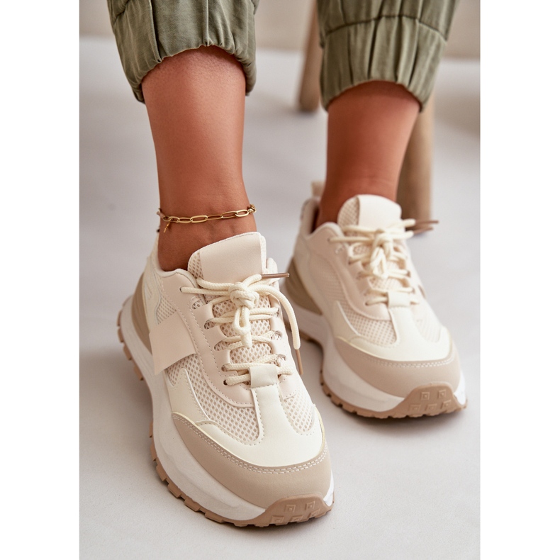 Women's Sneakers On The Platform Beige Nevelaine 1
