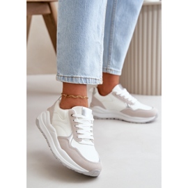 Women's Sneakers On Platform Made Of Eco Leather White Issatta 2