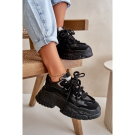 Women's Sneakers On A Massive Sole Black Nevela 2