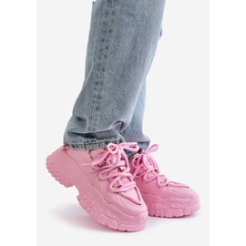 Women's Sneakers With Massive Sole Pink Nevela 1 Women's Sneakers With Massive Sole Pink Nevela 1