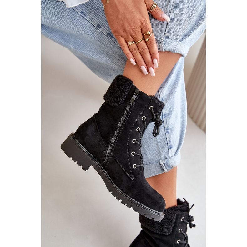 Women's Insulated Worker Ankle Boots With Zipper Black Mivael 2