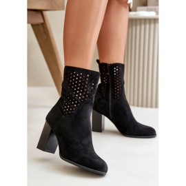 Women's ankle boots with a zipper, black, Meriadne 2 Women's ankle boots with a zipper, black, Meriadne 2