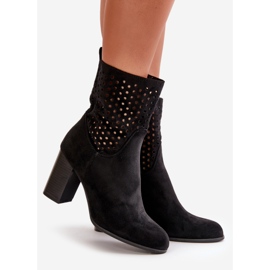 Women's ankle boots with a zipper, black, Meriadne 1 Women's ankle boots with a zipper, black, Meriadne 1