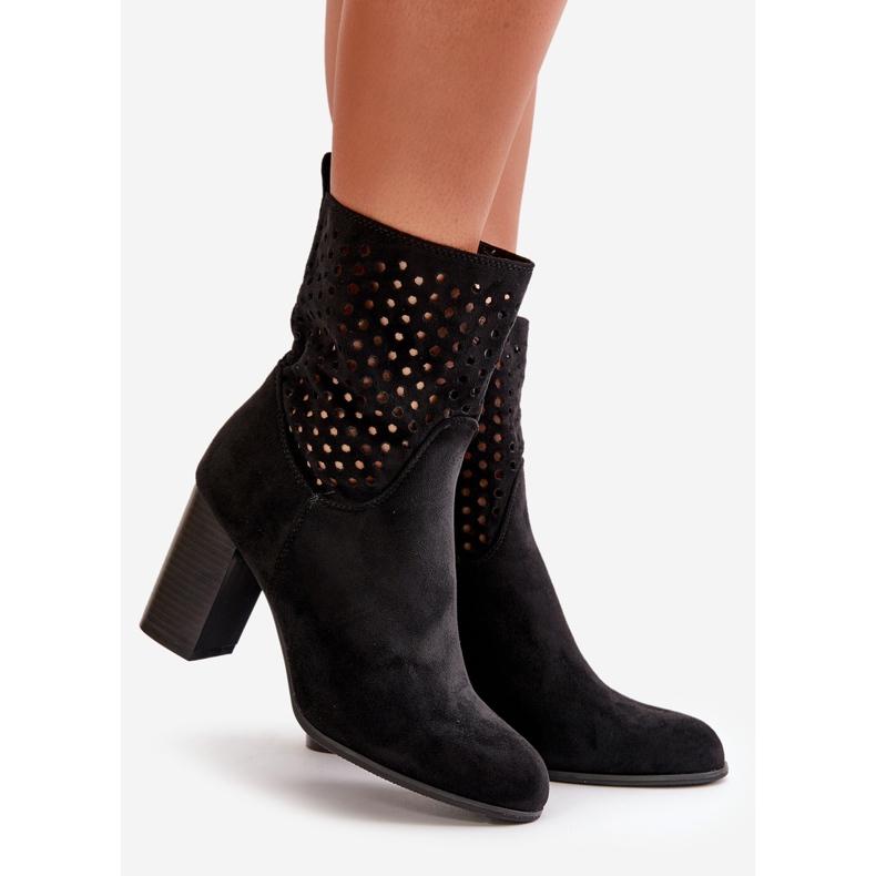 Women's ankle boots with a zipper, black, Meriadne 1 Women's ankle boots with a zipper, black, Meriadne 1