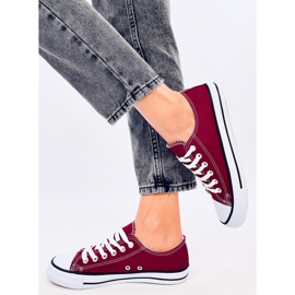 Basic Wine classic women's sneakers red 2