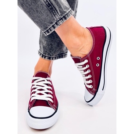 Basic Wine classic women's sneakers red 1