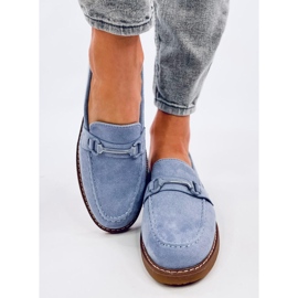 Vaux Blue women's moccasins 1