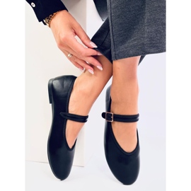 Ballet flats with strap Rotaro Black 1