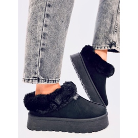 Yogi Black Fur Short Snow Boots 1