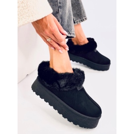 Yogi Black Fur Short Snow Boots 2