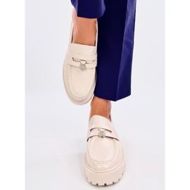 Rimet Beige Platform Loafers 1