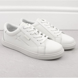 Men's sports shoes made of ecological leather, white, Big Star OO174020 1 Men's sports shoes made of ecological leather, white, Big Star OO174020 1