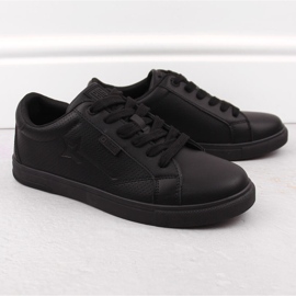 Men's sports shoes made of ecological leather, black, Big Star OO174021 1