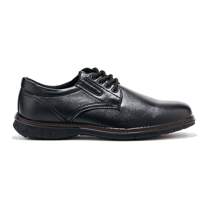 Men's black lace-up shoes 1
