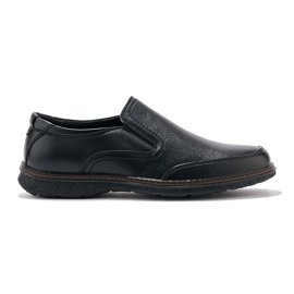 Men's black slip-on shoes 1