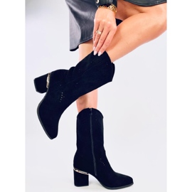 Openwork high-heel boots Lange Black 1
