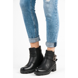 Abloom Chelsea boots with buckles black 2
