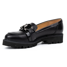 Olivier Women's leather pumps 122EX black 1
